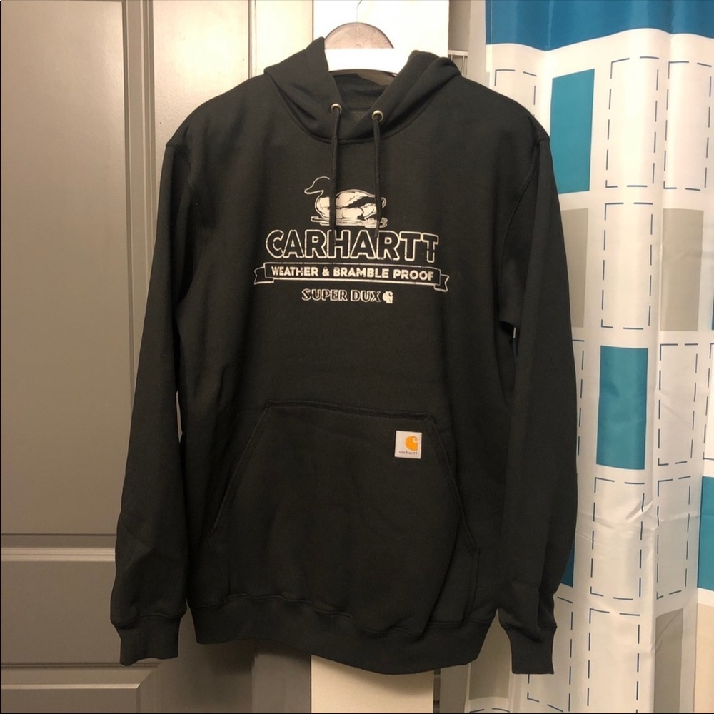 BNWT Size Medium - Carhartt WIP Duck Graphic Black Sweatshirt Hoodie